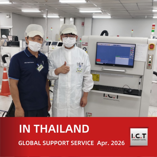 I.C.T Suporte técnico global para instalação de máquina de marcação a laser na Tailândia